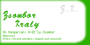 zsombor kraly business card